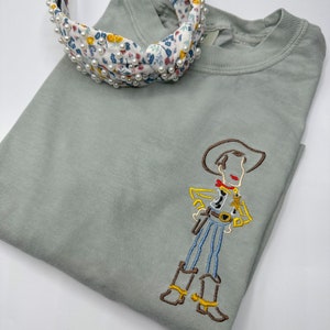 Woody Embroidered Shirt | Disney Embroidered Shirt | Disney Embroidered Sweatshirt