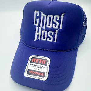 Ghost Host Embroidered Hat, Disney Halloween Embroidered Hat, Haunted Mansion Embroidered Hat