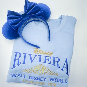 Riviera Embroidered Sweatshirt | Disney Resort Embroidered Crewneck