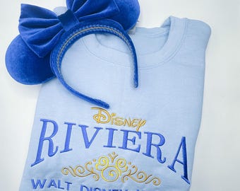 Riviera Embroidered Sweatshirt | Disney Resort Embroidered Crewneck