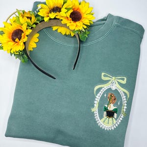 Anna Bow Coquette Embroidered T-Shirt | Princess Embroidered Shirt | Frozen Shirt