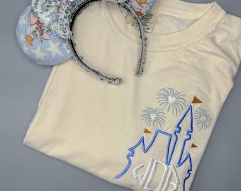 Castle Monogram Shirt | Monogram Sweatshirt | Disney Castle Monogram Sweatshirt