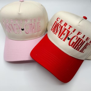 Disney Girlie Embroidered Hat | Disney Embroidered Hat | Disney World | Disneyland