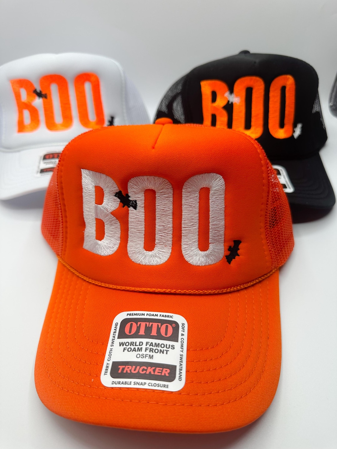 Boo Hat Embroidered Halloween Hat |