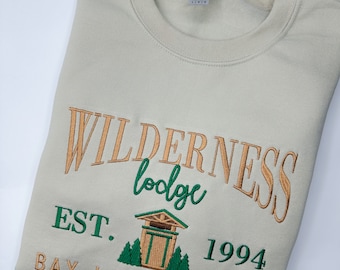 Wilderness Lodge Embroidered Sweatshirt | Disney Resort Embroidered Crewneck