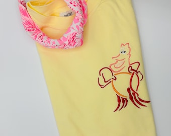 Sebastian Embroidered T-shirt | Disney Little Mermaid Embroidered T-shirt | Disney World | Disneyland Embroidered | T-shirt