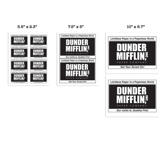 Dunder Mifflin Quabity First Bumper Sticker - Official The Office  Merchandise