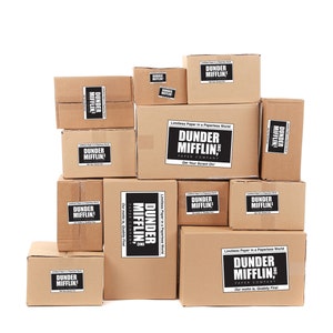 The Office - Dunder Mifflin Box Labels - Digital Download - 3 size labels