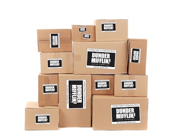 The Office - Dunder Mifflin Box Labels - Digital Download - 3 size labels