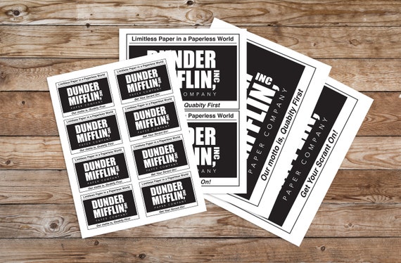 The Office Pam's Dunder Mifflin Logo | Limitless Paper in A Paperless World  | Metal Print