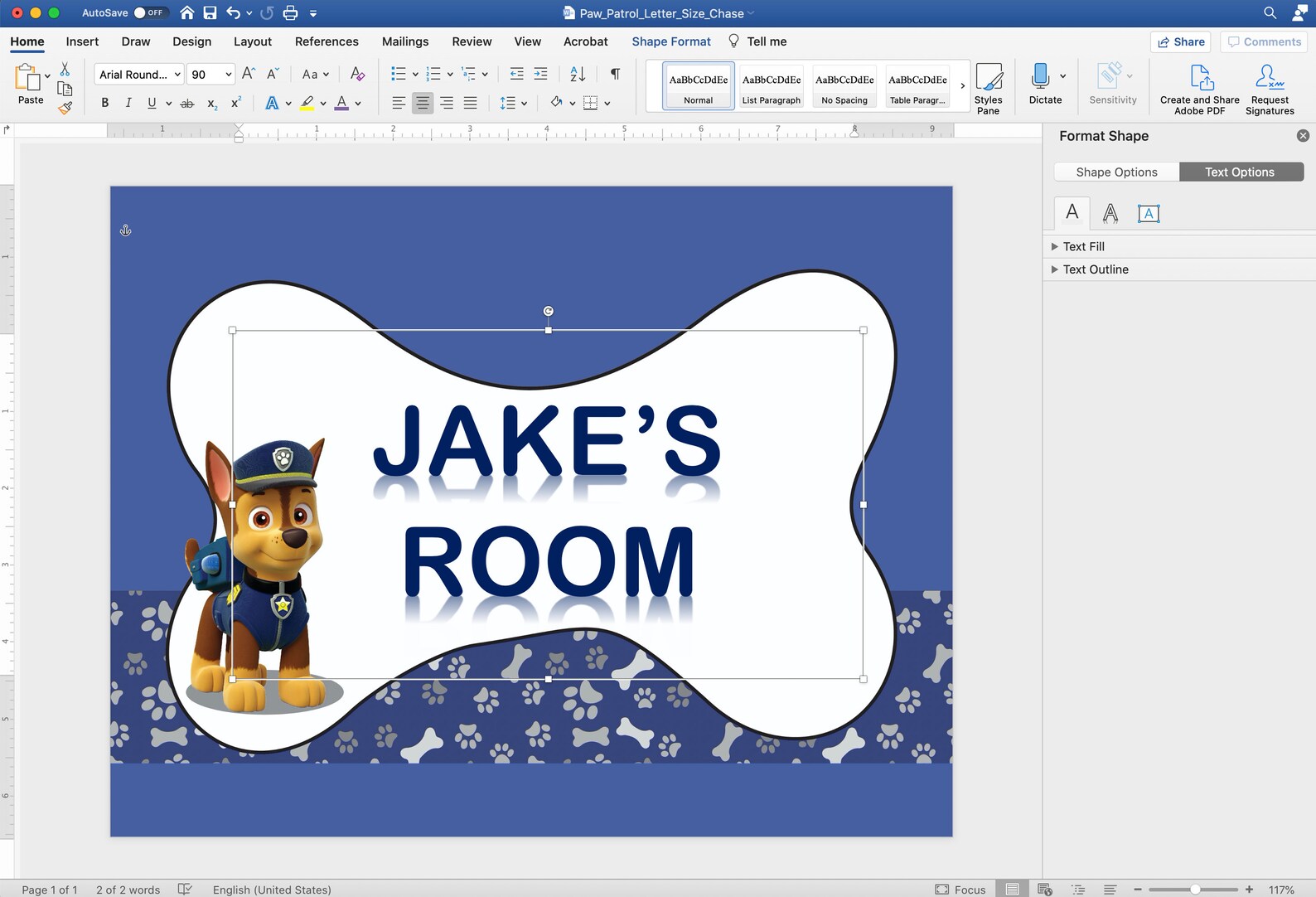 Paw Patrol Customizable Sign Posters Digital Download 11 | Etsy