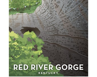 Red River Gorge Climbing Poster