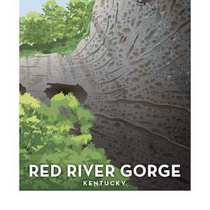 Red River Gorge Climbing Poster