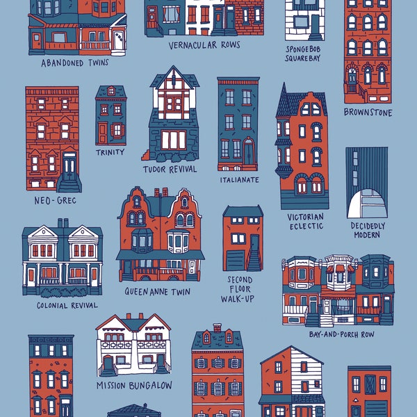 Rowhome Architecture Poster