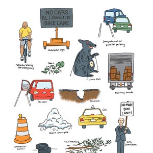 What&#39;s blocking the bike lane?