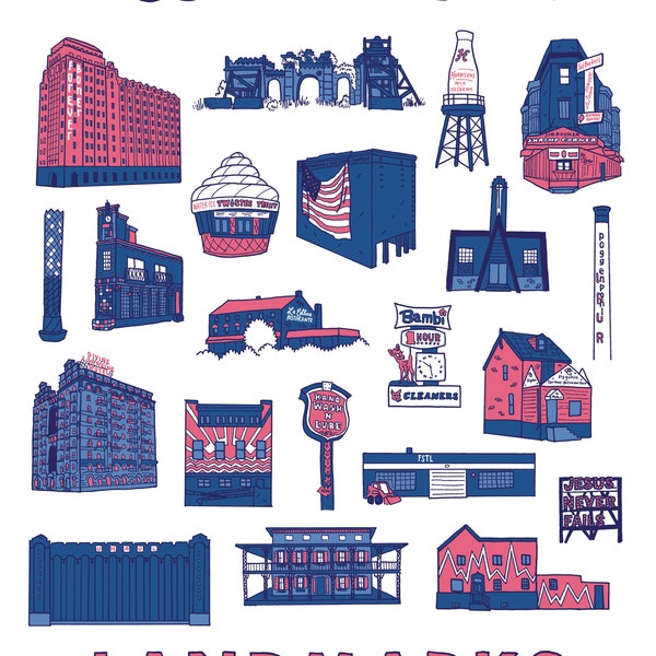 Lesser-Known Landmarks of Philadelphia Print