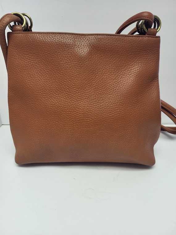 1980s Talbots Leather Shoulder Bag