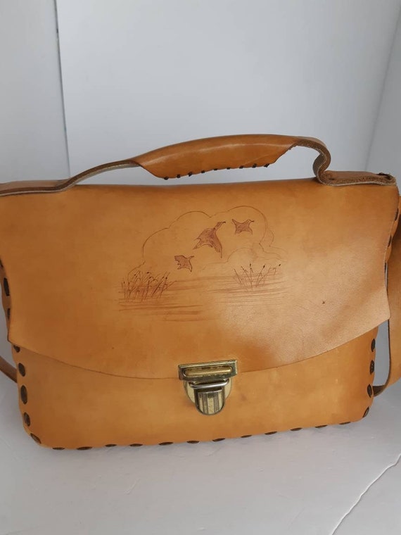 1970 Saddle Leather Shoulder Bag