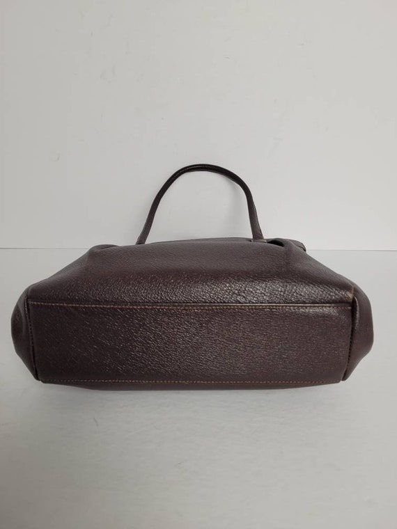 1960s Canadian Made Leather Top Handle Handbag - Gem