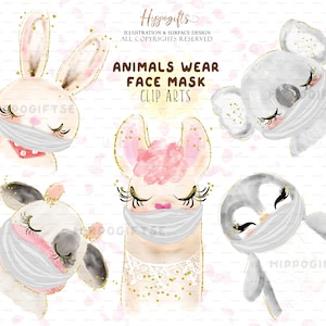 Los animales usan imágenes prediseñadas de máscara facial, imágenes prediseñadas de seguridad, imágenes prediseñadas de animales U0058