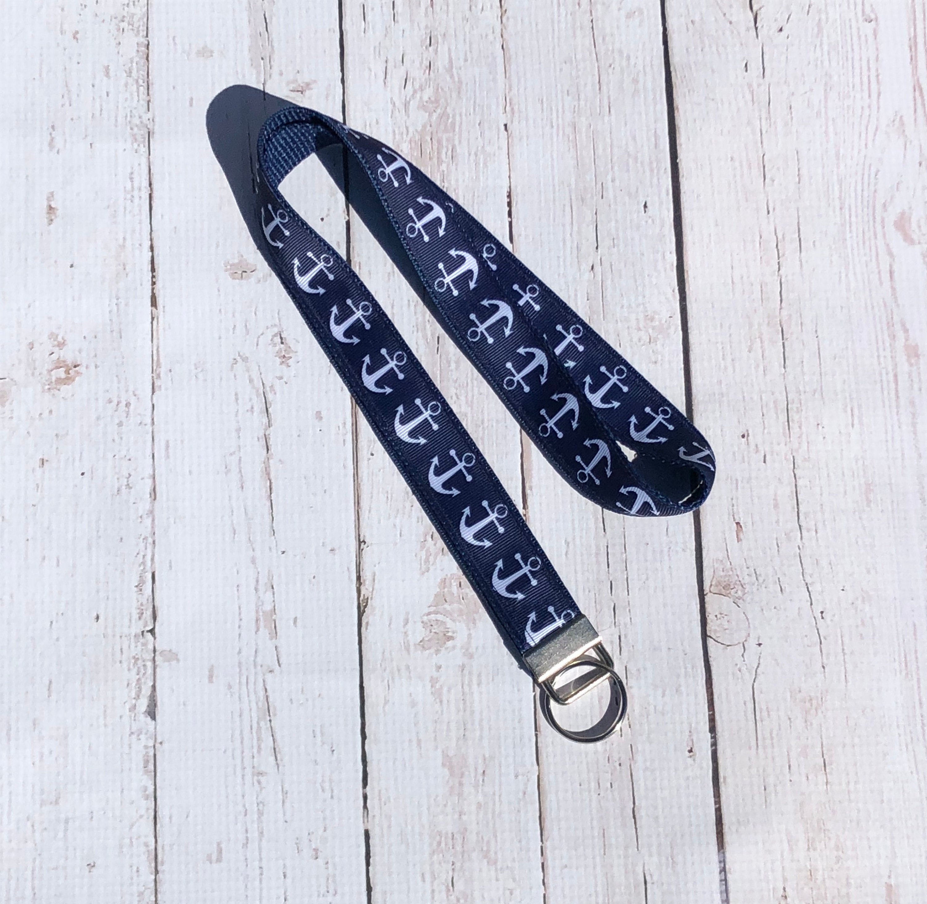 Navy Anchor Lanyard Etsy