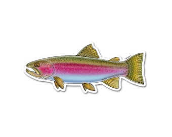 Rainbow Trout Sticker Decal - 20% DONATED into local conservation nonprofits!