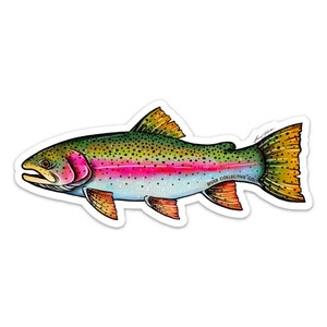 Rainbow Trout Sticker Decal 20% Flows to Western Rivers image 1