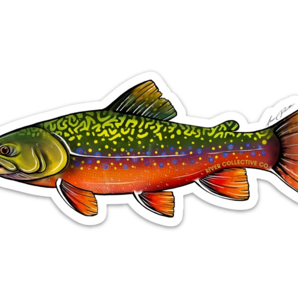 Trout Vinyl Decal Etsy