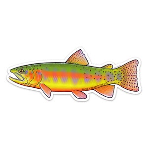 Golden Trout Sticker Decal - 20% Flows to Western Rivers!