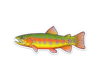 Golden Trout Sticker Decal - 20% Flows to Western Rivers!