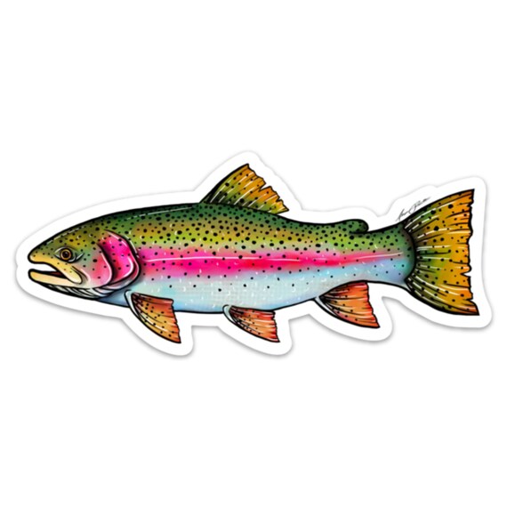 Rainbow Trout Sticker Decal 20 Donated to the Colorado Etsy