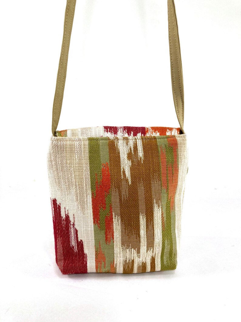 Minimalist Travel small Unique essentials purse Cross body fabric One of a kind gift Sling pouch Dragonfly Mini Bag Fabric small tote