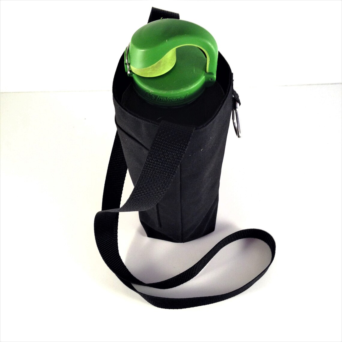 Water bottle holder with cell phone pocket over shoulder Etsy