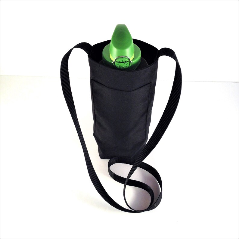 Water Bottle Holder With Cell Phone Pocket Over Shoulder Etsy UK