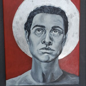 Saint Paul Original Gilded Acrylic Painting