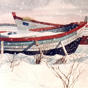 No 28, Carte de vœux, aquarelle, watercolor