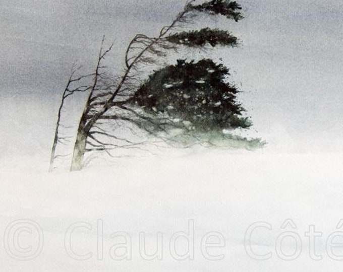 No. 92 Art print, Watercolor, Claude Côté