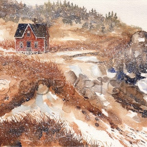 No 27, Carte de vœux, aquarelle, watercolor