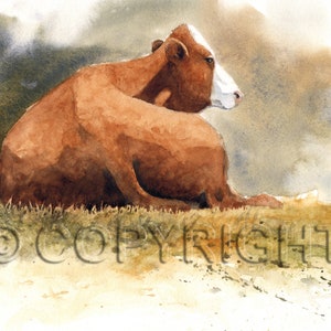 No 34, Carte de vœux, aquarelle, watercolor