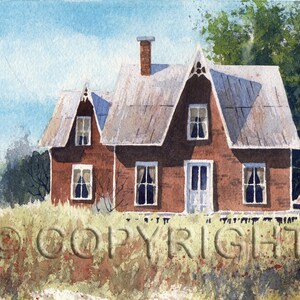 No 51, Carte de vœux, aquarelle, watercolor