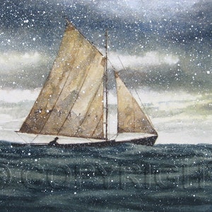 No 26, Carte de vœux, aquarelle, watercolor