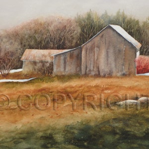 No 57, Carte de vœux, aquarelle, watercolor