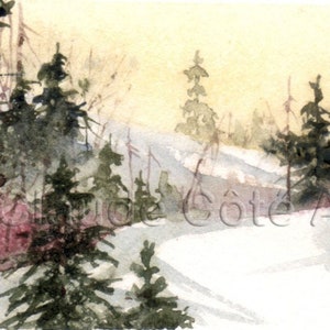 No 23, Grußkarte, Aquarell, wasserfarben