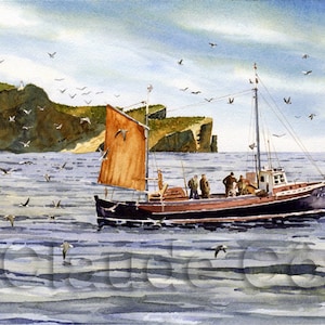 No 36, Carte de vœux, aquarelle, watercolor
