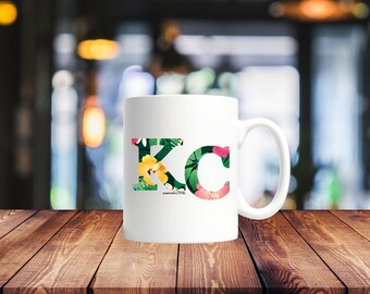Kansas City | KC mug | KC | Kansas City Gifts | Tropical KC | Pink Kc Gift | Kansas City Coffee mug| Gift for Kansas City fans |Gift for Mom