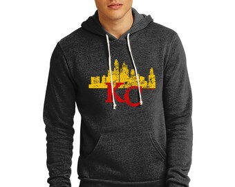 Kansas City Hoodie | Kansas City Football | KC | Kansas City Sweatshirt | KC shirt | Gift for Him| Gift for Chiefs fan |Kc skyline | Kc Gift