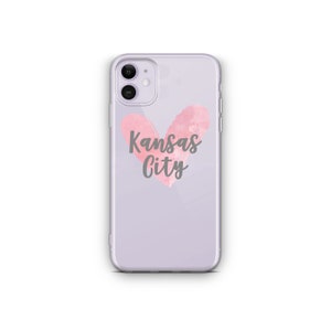 Heart Kansas City | KC phone case | KC | Home | Kc Gift | Gift for Kc fan| Kansas City | Heart Kc | Kc gift for her. Mom | Pink Heart Kc