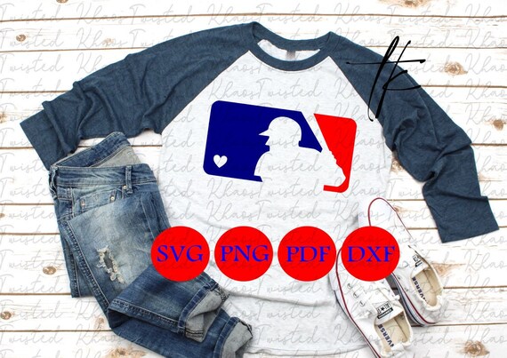 mlb logo with heart