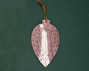 Decoración de Navidad de Copper Teardrop Bauble, bauble tradicional, decoración de Navidad personalizada, decoración de árbol de cobre, bauble inusual