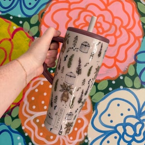 Vaso Stanley BrüMate pintado de Herbología